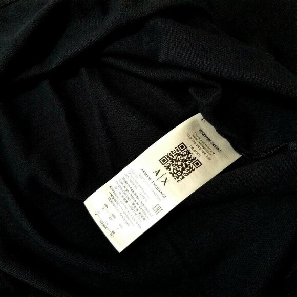 Armani‎ Exchange Men's Long Sleeve Pique Polo Shirt Cotton Button Up - Picture 8 of 9